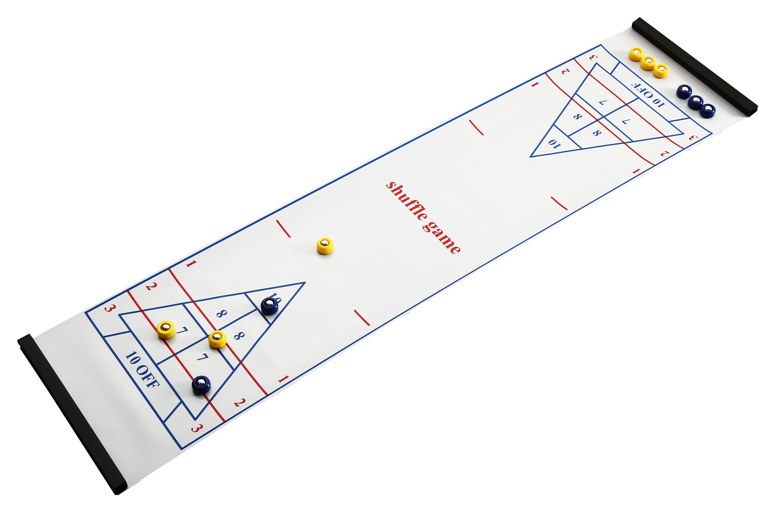 Tabletop Shuffleboard Compact Portable Mini Travel Family Board Game