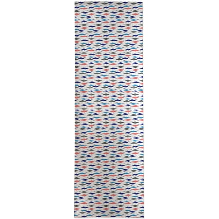 

Danish Diamond Pink Blue Kitchen Mat by Kavka Designs