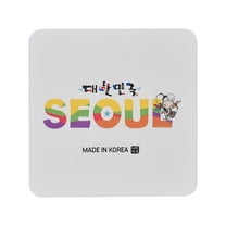 Korean Traditional wappen63, Korea SEOUL Text Silicone Patch, 48x48mm, Patches for Clothes, Backpacks, Hat, Jackets etc DIY Patches