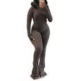 thumbnail image 2 of MSJUHEG Linen Sets for Women 2 Piece Womens Two Piece Sets Summer Tank Crop Top Wide Leg Pants Set Matching Sets for Women 2 Piece Outfits 2025 Summer Outfits for Women Gray M, 2 of 9