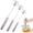 3pcs, variant on Stainless Steel Semi-Automatic Whisk, Hand Push Rotary Blender for Eggs, Milk, Stainless Steel Egg Whisk for Home Mixer and Kitchen Stirrer Tool (14 inches)