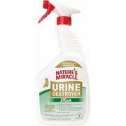 Nature’s Miracle Urine Destroyer Plus Cat, 32 Ounces, Enzymatic Formula, Ready-to-Use