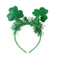 thumbnail image 2 of Hariumiu St. Patrick's Day Headband Glitter Shamrock Top Hat Hair Hoop Festive Clover Hairband for Women Girls Boys Parties Events Dress Up, 2 of 8