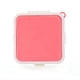 thumbnail image 1 of Caja de Almacenamiento PortáTil de Silicona para SáNdwiches de Microondas, Fiambreras para Desayuno Escolar Bento, Contenedor de Tostadas Reutilizable, Color Rosa, 1 of 7