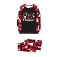 thumbnail image 2 of Zwiiyzr Family Matching Sets Christmas Jammies for Dad Christmas Men Plaid Printed Blouse Tops+Pants Family Matching Pajamas Set 2025 Black, 2 of 6