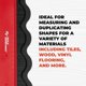 thumbnail image 4 of BuildSomething Juego de Calibres de Contorno Calibres de Perfil Ajustables de 10" y 5" para Pisos, Revestimientos, Azulejos, Carpintería y Proyectos de Bricolaje. Núcleo de Metal Duradero y Función de, 4 of 7