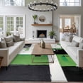 thumbnail image 4 of Abstract Graffiti Area&nbsp;Rug 6x9ft Green Black Urban Street Art Non-Slip&nbsp;Washable Square&nbsp;Rugs Soft Felt Indoor Floor Mat for Bedroom Kitchen Living Room Bathroom, 4 of 9