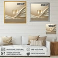 thumbnail image 4 of Designart "Peaceful Champagne Salute" Champagne Floater Framed Wall Art Living Room, 4 of 5