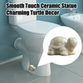 thumbnail image 3 of HomeLife Turtle Ornament Ceramic Turtle Tea Pet Figurine Smooth Touch Turtle Statue for Home Office Party Decoration, 3 of 13