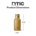 thumbnail image 4 of RTIC 12 oz Ceramic Lined Insulated Journey Bottle, Leak-Proof Lid, Harvest, 4 of 6