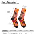thumbnail image 2 of Cauagu Vibrant Floral Collage Portrait Print Crew Socks for Women and Men,Adult Athletic Running Socks 1-Pair Sports Socks Work Gear Socks with Moisture Wicking, 2 of 6