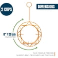 thumbnail image 7 of MEKKAPRO Sun Oriole Feeder for Outdoors, Jelly and Orange Metal Bird Feeder, (2 Cups), 7 of 7