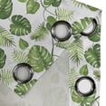thumbnail image 4 of Ambesonne Leaf Grommet Curtain, Swirls Palm Banana Trees, 50" x 84", Pale Green, 4 of 6