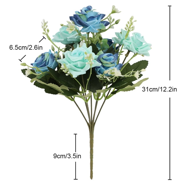 Becaristey 1/2/3/5 Longue Durée de Vie Fleurs Artificielles Intérieur Ou Extérieur Réaliste Mini Lily3 1 Pc