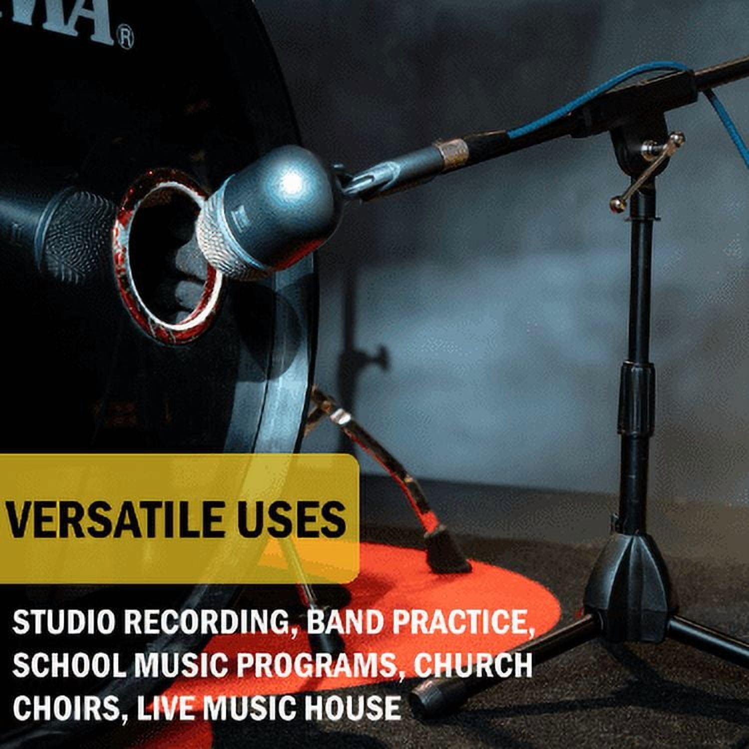 Stage Rocker Powered by Hamilton SR610121B Lo-Profile Mic Boom Stand - Black