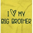 thumbnail image 2 of I Love My Big Brother Younger Sibling Romper Boys or Girls Infant Baby Brisco Brands 12M, 2 of 6