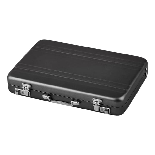 Accesorios de Maleta en miniatura Perfke Caja de almacenamiento de joyería Negro