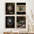 thumbnail image 4 of PixonSign Framed Wall Art Flower Bouquet Variety Posters, Set of 4 Nature Wilderness Renaissance Botanical Illustrations Wall Decor, Adhesive Canvas Prints for Home Decor - 11"x14" Natural, 4 of 5