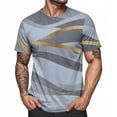 thumbnail image 7 of adaychics Mens Graphic Tees Marble Print Fashion Summer T Shirts Crew Neck Clothes for Travel Dating Commuting, 7 of 7