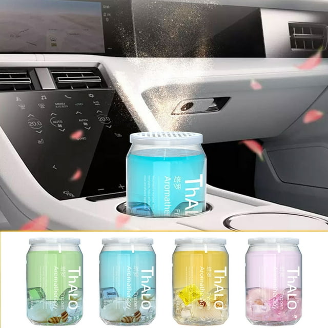 Xihbxyly Perfume para Coche, Gel Transparente Que Elimina Olores, Fragancia Natural a Plantas Frescas, Antiestrés, de Larga Duración, Ambientador para El Interior Del Coche, 200 G, Ideal para Viajes