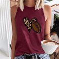 thumbnail image 2 of Birdeem Womens Summer Baseball Printed Sleeveless Round Neck Tank Top Round Neck Tank Top, 2 of 12