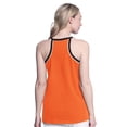 thumbnail image 2 of Women's G-III 4Her by Carl Banks Orange Philadelphia Flyers Curveball Racerback Scoop Neck Slub Tank Top, 2 of 2