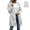 White, variant on hoksml Women's Packable Hooded Rain Jacket, Water Resistant Full Zip Windproof Outerwear Coat with Storage Bag