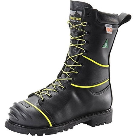 Matterhorn Men's 10? Lace-To-Toe Steel Toe Waterproof Insulated Internal Metatarsal Guard Work Boot Black - CV12000