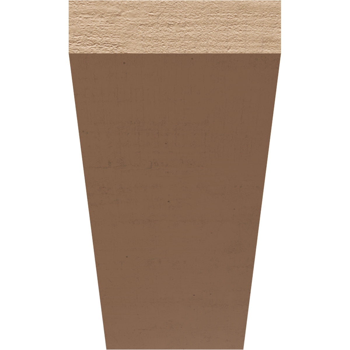 9"W x 27"D x 18"H Classic Concord Rough Cedar Woodgrain TimberThane Corbel, Primed Tan