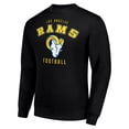 thumbnail image 2 of Men's Starter Black Los Angeles Rams Team Logo Pullover Sweatshirt, 2 of 3