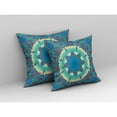 thumbnail image 2 of Oreiller en Tissu Intérieur/extérieur Jewel Circle avec Fermeture Éclair en Bleu Vert Rouge 20x20, 2 of 6