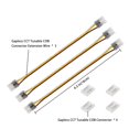 thumbnail image 3 of Kit de conectores de 10 mm para luces de tira regulables COB CCT, 4 conectores intermedios transparentes sin espacios, 3 cables de extremo, 3 of 7