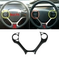 thumbnail image 2 of 1X Carbon Fiber Style Steering Wheel Frame Cover Trim for Honda Civic 2012-2015, 2 of 9
