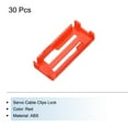 thumbnail image 3 of 30 Pcs Servo Cable Clips Lock ABS Servo Extension Cable Buckle Fixing Holder for RC Plane Boat DIY Model Red, 3 of 4