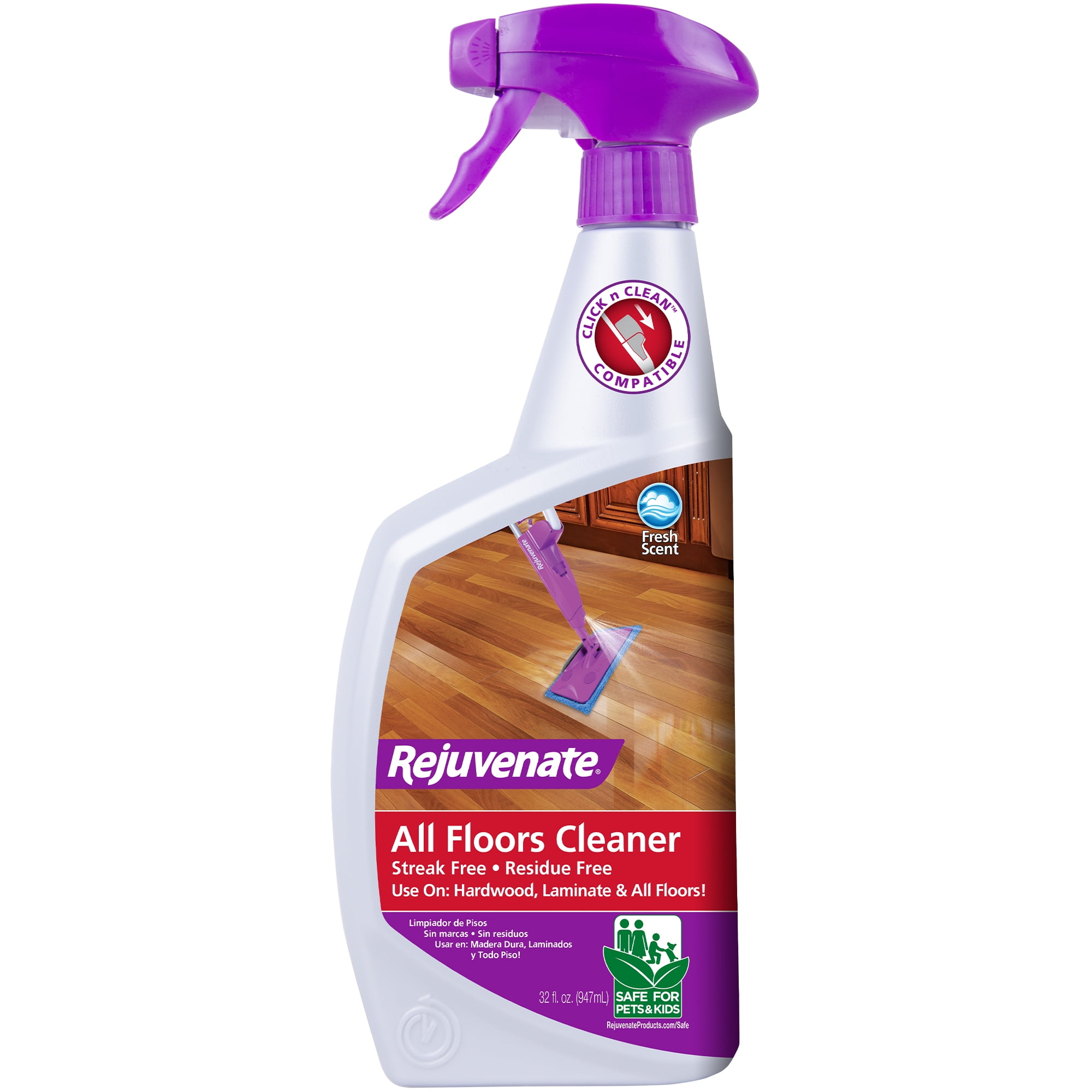 Rejuvenate Floor Cleaner with Lemon Scent, 32 Fluid Ounce