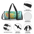 thumbnail image 4 of Defioc USA Tourist Map for Travel Duffle Bag,Weekender Bag Carry On Tote Bags Hospital Bag Large Capacity Sport Gym Bag for Men Women Fit for Trave, Gym,Weekend, 4 of 6