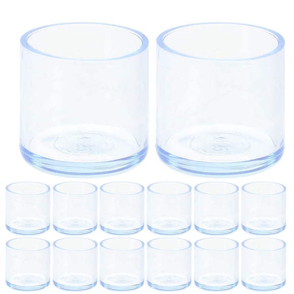 Greenadscape 30Pcs Transparent PVC Furniture Leg Protectors for Hardwood and Carpeted Floors 1x1x0.9in