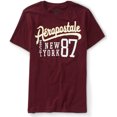 thumbnail image 1 of Aeropostale Mens Script New York 87 Graphic Camiseta, Rojo, X-Small Aeropostale Camiseta gráfica, 1 of 1