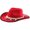 Red-bJ5p8, variant on OJSFQUFP Jazz Hat Vintage Hat Retro Western Cowboy Hat Dance Party Hat