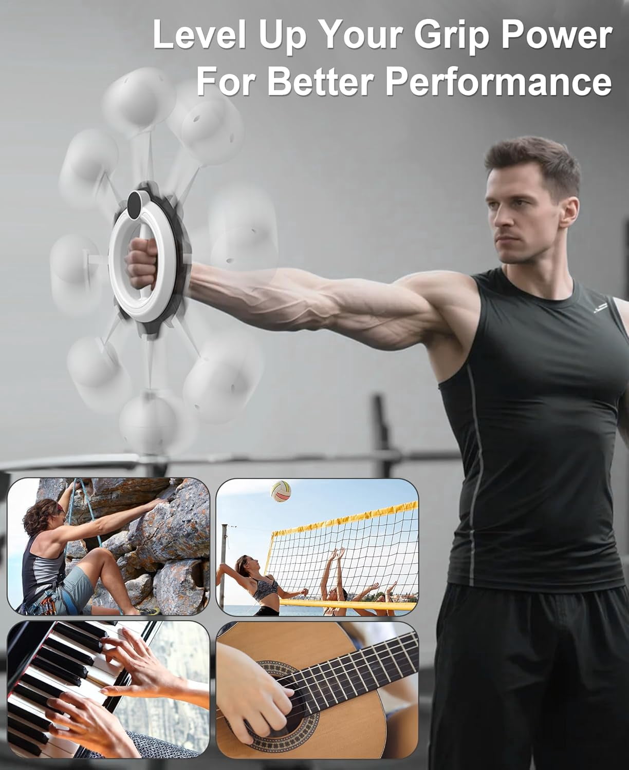 Arm Workout Equipment for Women and, Men, 360° Hand-Crank Forearm Trainer, Chest Trainer,Shoulders and Arm Muscle Training Fitness Equipment, Home Workout Equipment and Gym Workouts