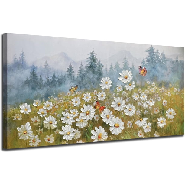 Pintura decorativa para paredes de Ajion, que representa paisajes naturales en las montañas, ideal para decorar paredes en oficinas, hogares, restaurantes y pasillos.