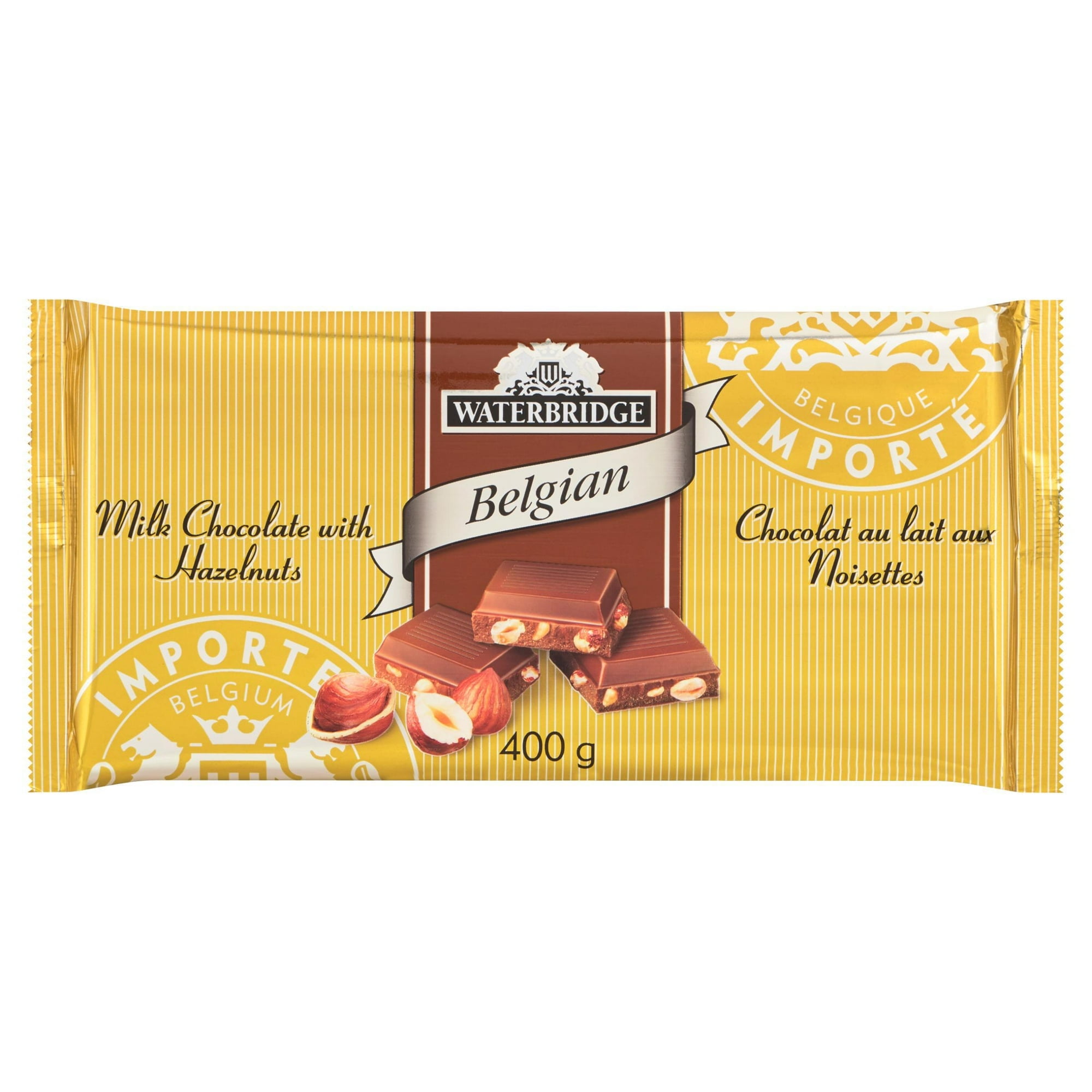 Waterbridge Milk Chocolate with Hazelnuts, 400 g