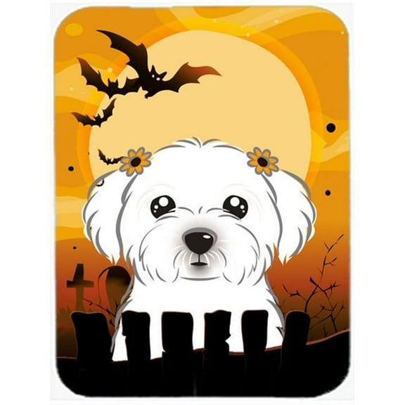 Halloween Maltese Mouse Pad, Hot Pad & Trivet