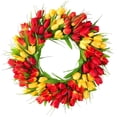 thumbnail image 1 of Guirnalda de Artificial colorida, regalo, guirnalda de Floral para celebración, verano, decoración del hogar, ventana, granja amarillo rojo verde Sunnimix Corona de puerta delantera, 1 of 7