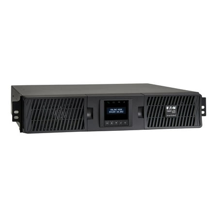 Eaton Tripp Lite Series SmartOnline 2000VA 1800W 120V Double-Conversion Sine Wave UPS, 7 Outlets, Extended Run, Network Card Option, LCD, USB, DB9, 2U Rack/Tower, TAA