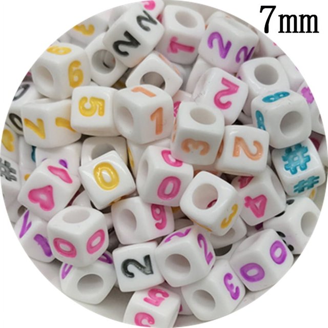 5mm 6mm 7mm Mixed Letter Beads Oval /Square Shape Alphabet Beads For Jewelry Making DIY Charms Bracelet Necklace Accessories