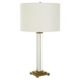 thumbnail image 4 of Uttermost Crystal Column Table Lamp in Antique Brass, 4 of 6