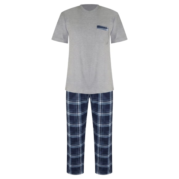 Pijama George para Caballero Set Playera Manga Corta con Pantalón Multicolor Talla EG 2 Piezas
