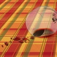 thumbnail image 4 of Fall Thanksgiving Tablecloth Rectangle 60 x 120 Inches, Buffalo Plaid Tablecloth, Checkered Waterproof Spill-Proof Tablecloth for Dinner Kitchen Party Festive Decor, Yellow Orange Pumpkin Colorway, 4 of 5