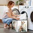 thumbnail image 7 of Home Organizer Foldable Fabric Storage Bin With Handle A Fox, 7 of 7